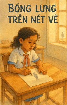 bóng lưng trên nét vẽ