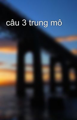 câu 3 trung mô