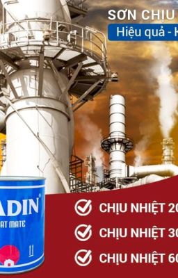 Cung Cấp Sơn Chịu Nhiệt Cadin 600 Độ Màu Xám Giá Rẻ