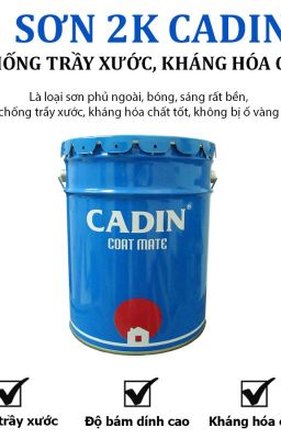 Cung cấp sơn phủ bóng 2K Cadin giá tốt cho công trình