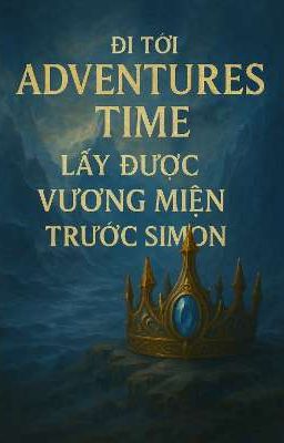 đi tới adventures time và có vương miện trước simon