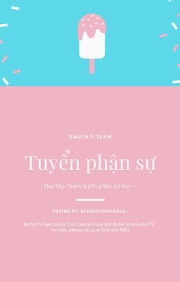 [Ngưng] Tuyển phận sự